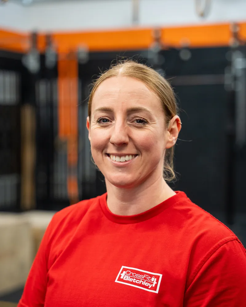 Leigh, a coach at CrossFit Bletchley
